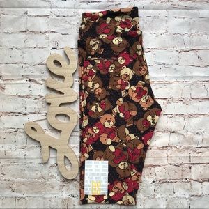 ❤️2 for $16❤️LuLaRoe Valentines Leggings Bear OS